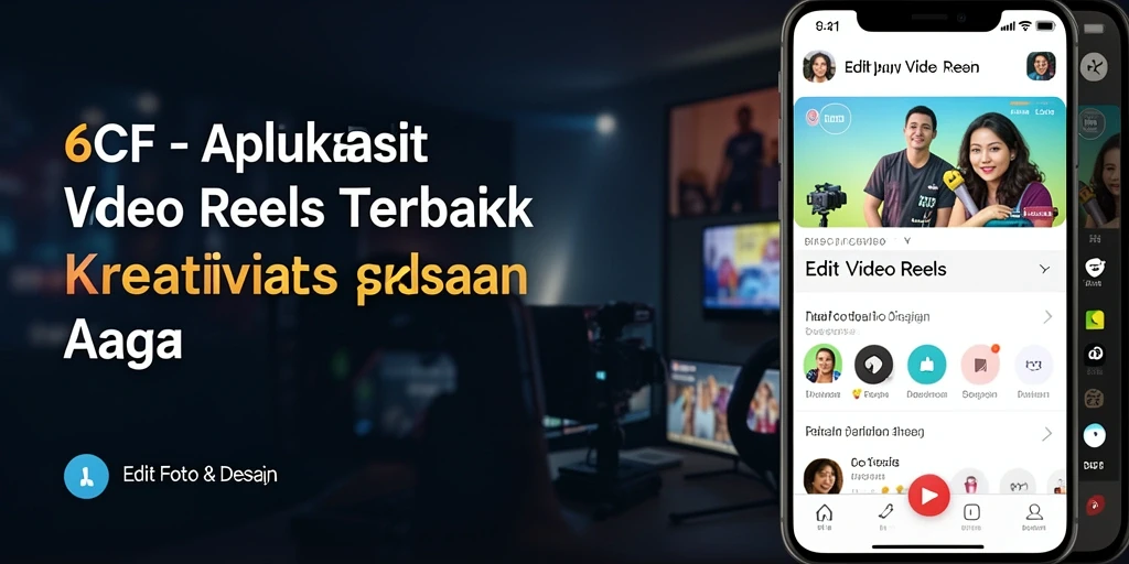 Antarmuka aplikasi 6CF yang sederhana dan fungsi pengeditan video yang menarik.