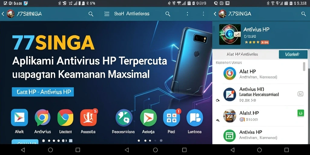 Antarmuka pengguna 77SINGA yang sederhana dan intuitif.