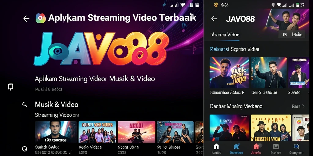 Antarmuka JAVO88 yang intuitif untuk Streaming Video.