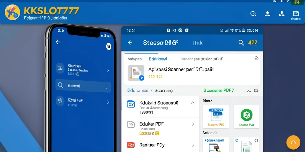 Antarmuka KKSLOT777 saat melakukan pemindaian dokumen PDF.