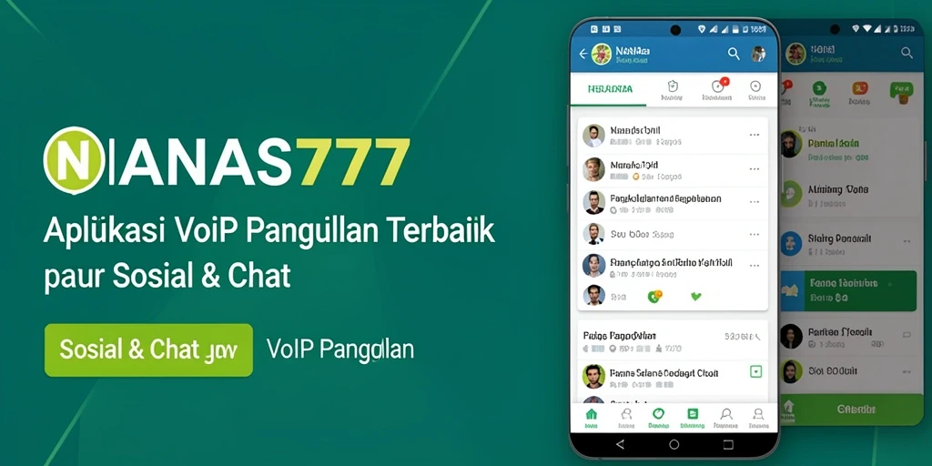 Tampilan antarmuka NANAS777 yang intuitif untuk panggilan VoIP.